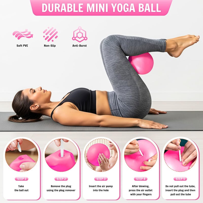 UZTUGG Pilates Equipment Kit at Home for Women, 4-in-1 Workout Essential Set with Pilates Ring, Fabric Resistance Bands, Figure 8 Resistance Band, Pilates Ball–Full Body Toning, Yoga & Stretching - Image 5